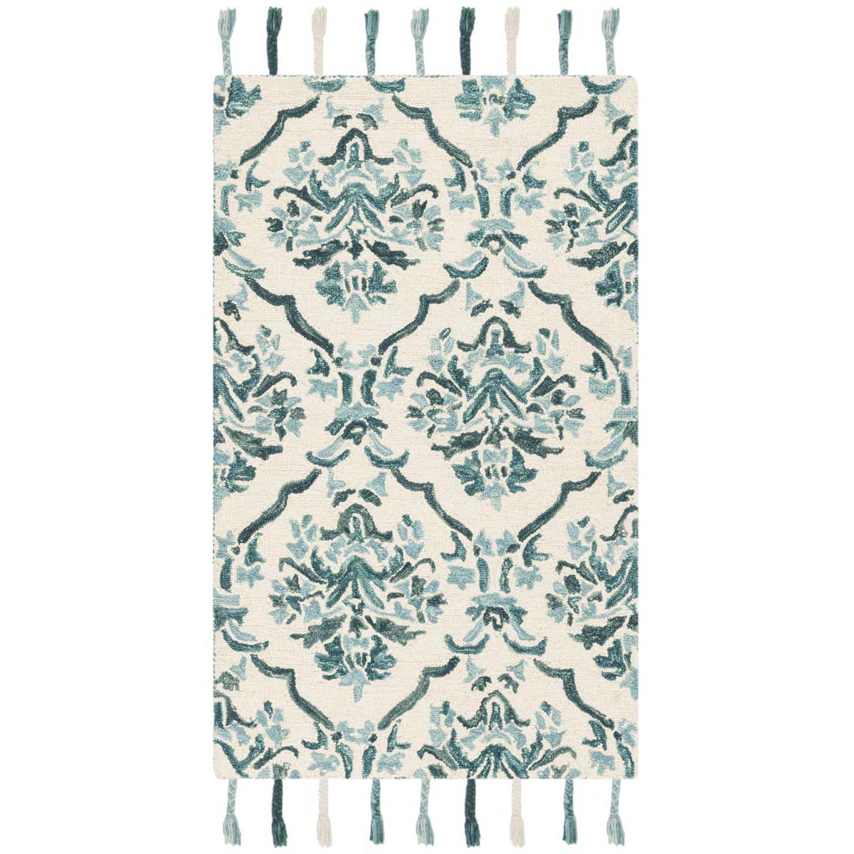 Safavieh Suzani 205 Rug, SZN205 - Ivory / Turquoise