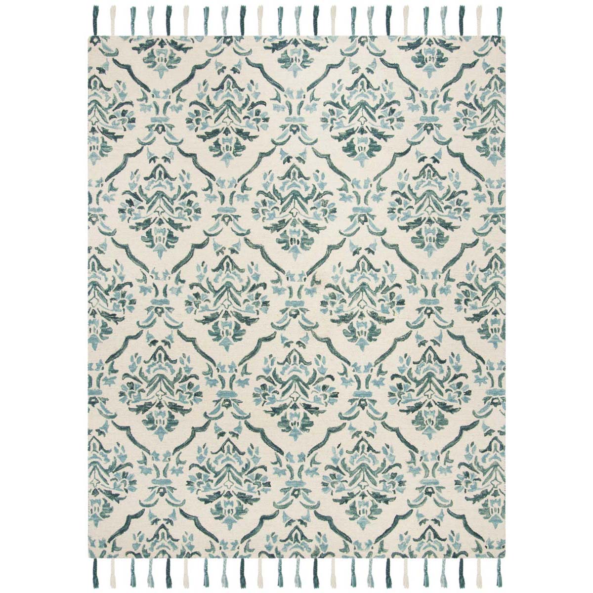 Safavieh Suzani 205 Rug, SZN205 - Ivory / Turquoise