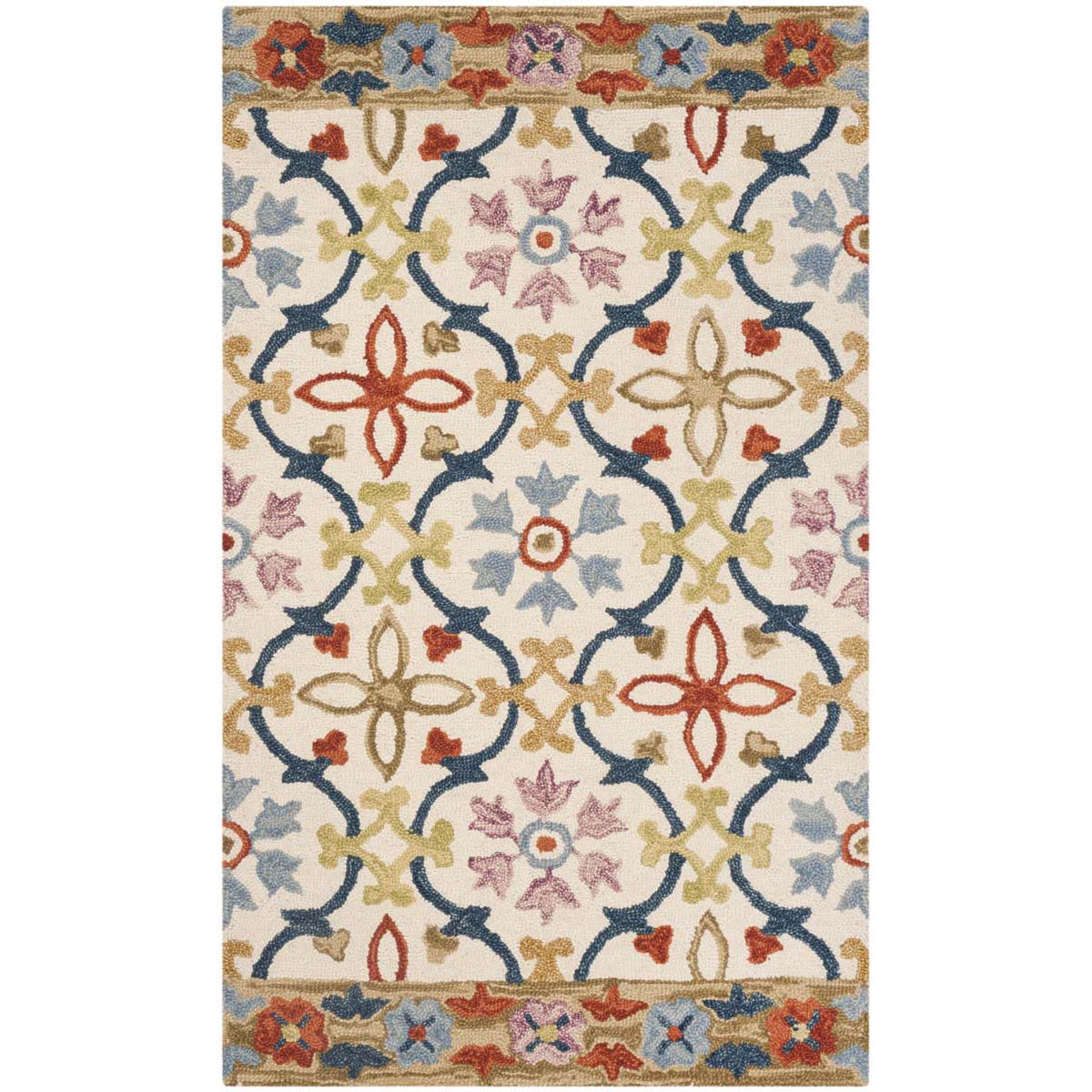 Safavieh Suzani 310 Rug, SZN310 - Ivory / Multi