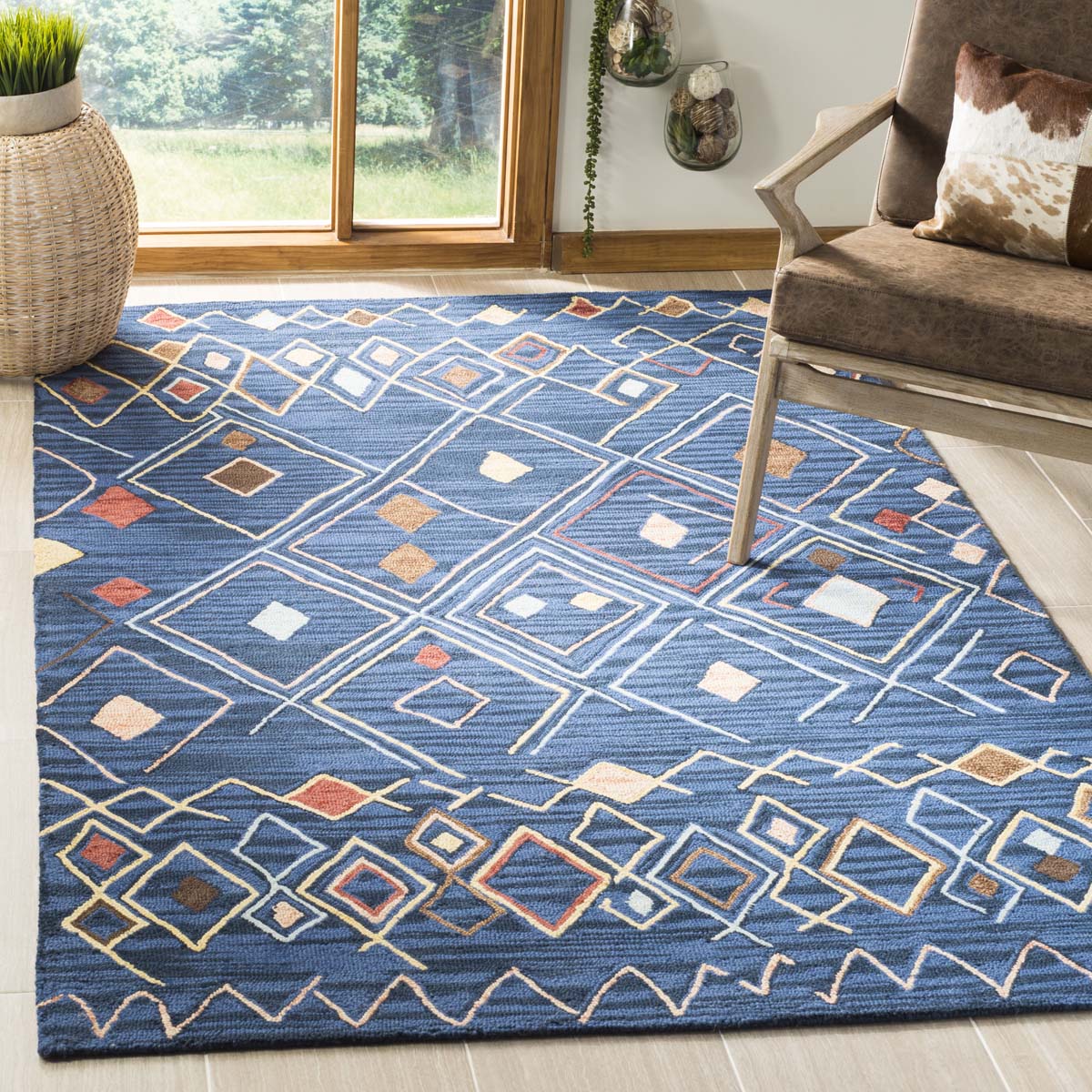 Safavieh Suzani 316 Rug, SZN316 - Blue / Multi