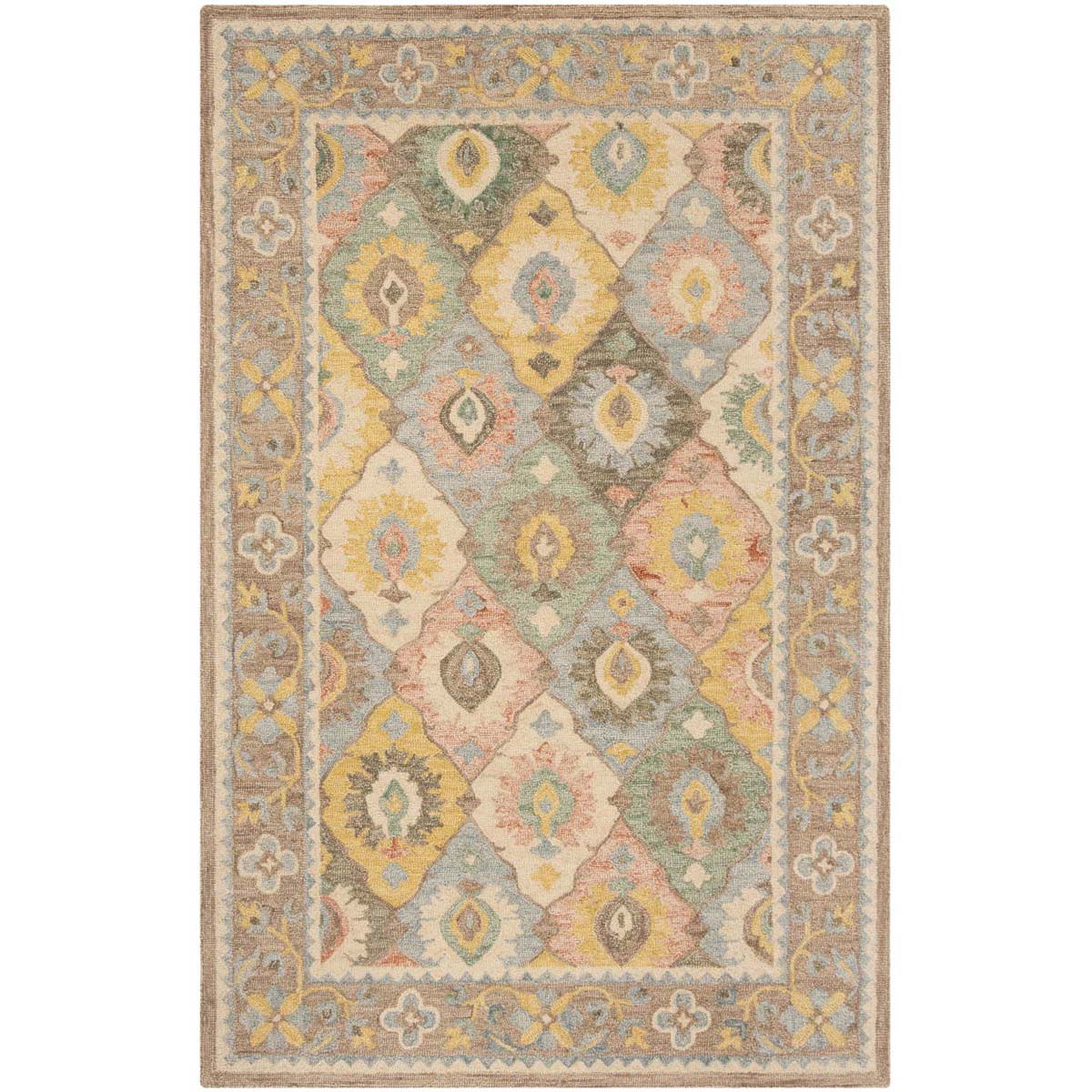 Safavieh Suzani 317 Rug, SZN317 - Ivory / Multi