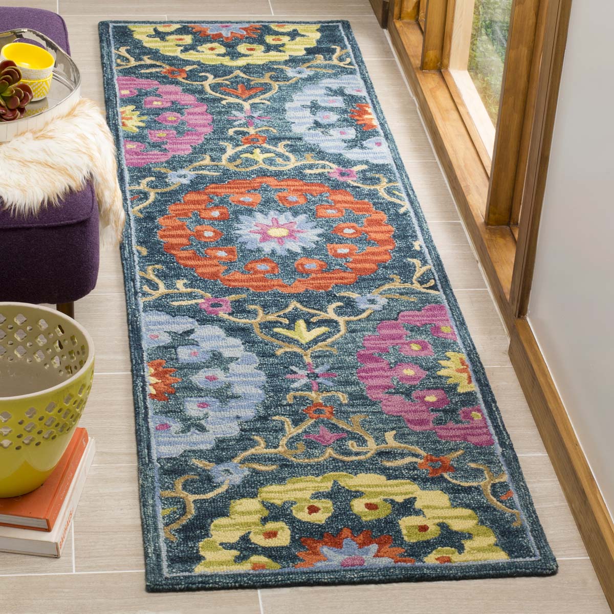 Safavieh Suzani 328 Rug, SZN328 - Blue / Multi