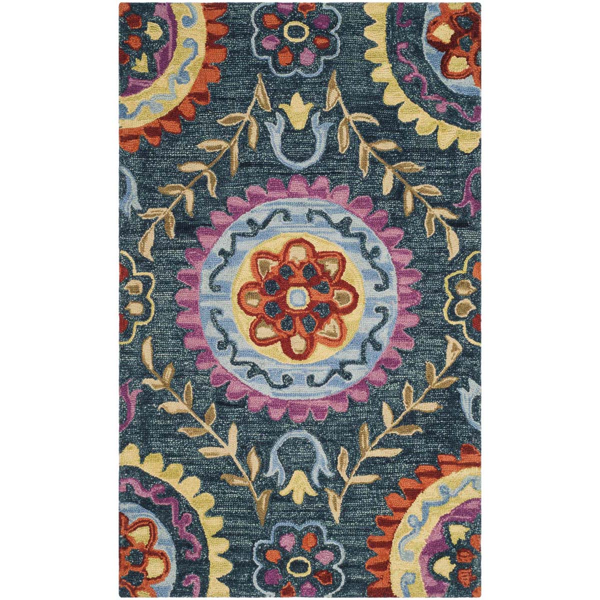 Safavieh Suzani 374 Rug, SZN374 - Blue / Multi