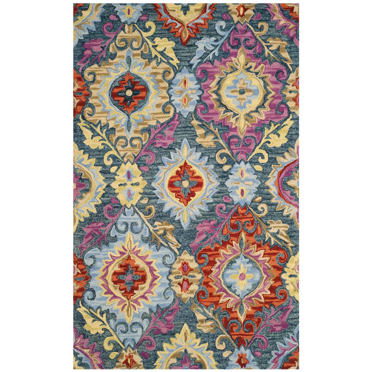 Safavieh Suzani 376 Rug, SZN376 - Blue / Multi