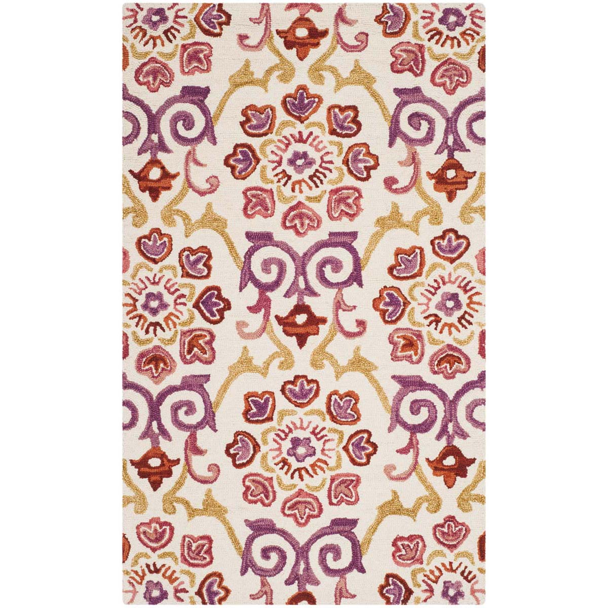 Safavieh Suzani 377 Rug, SZN377 - Ivory / Rust