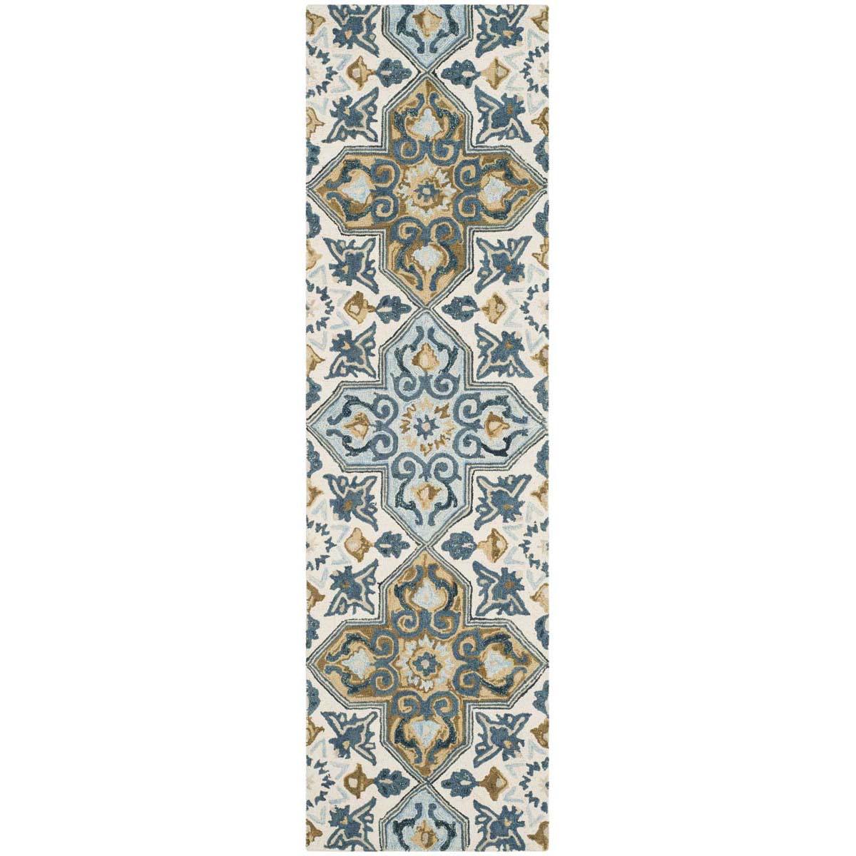 Safavieh Suzani 380 Rug, SZN380 - Ivory / Blue