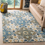 Safavieh Suzani 380 Rug, SZN380 - Ivory / Blue