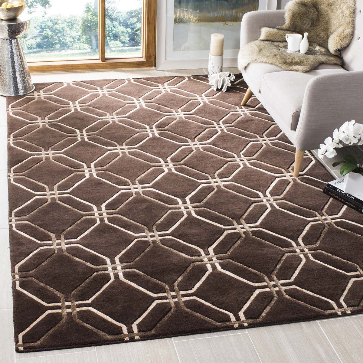 Safavieh Tibetan 51B Rug, TB051B - Brown