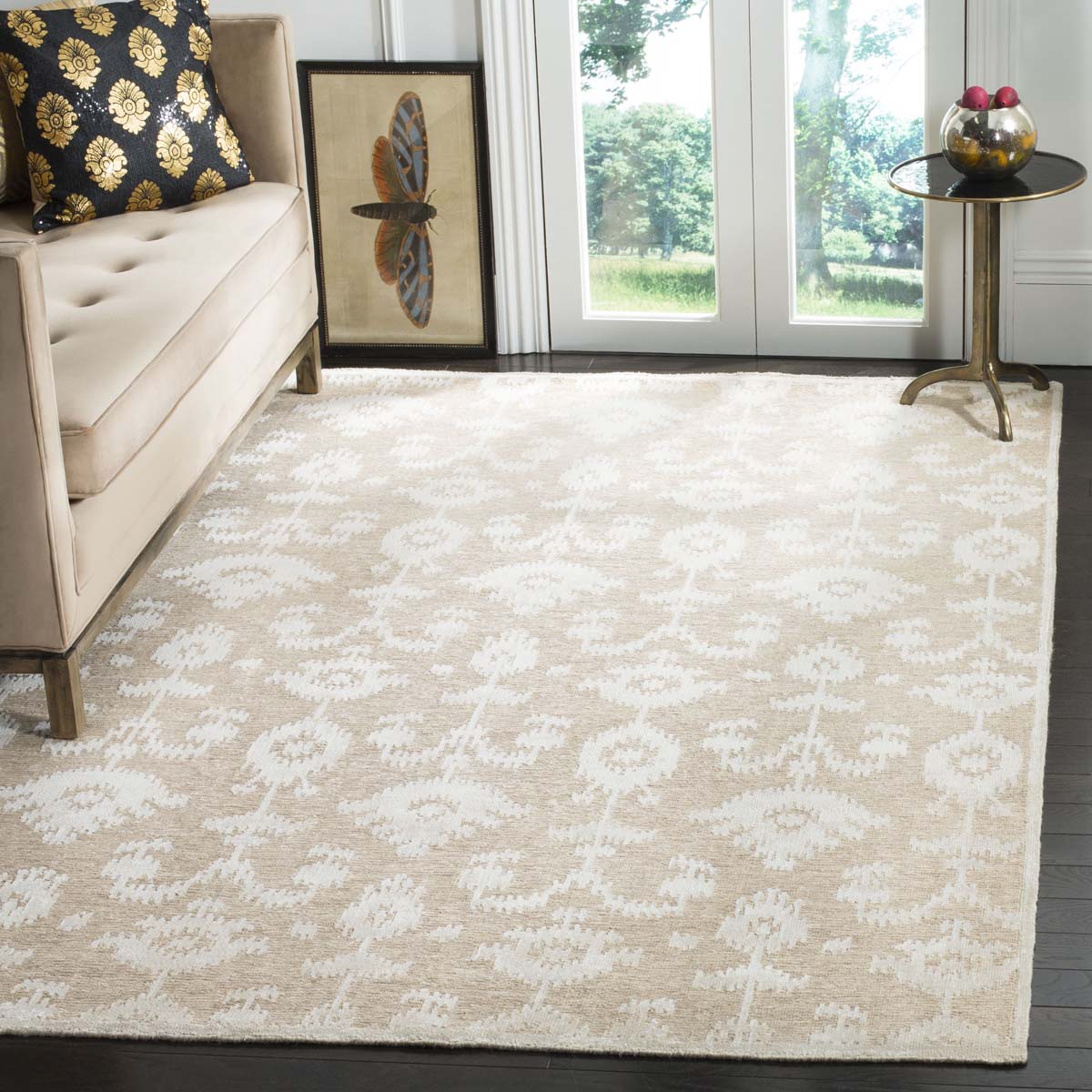 Safavieh Tibetan 51A Rug, TB651A - Linen / Antique White