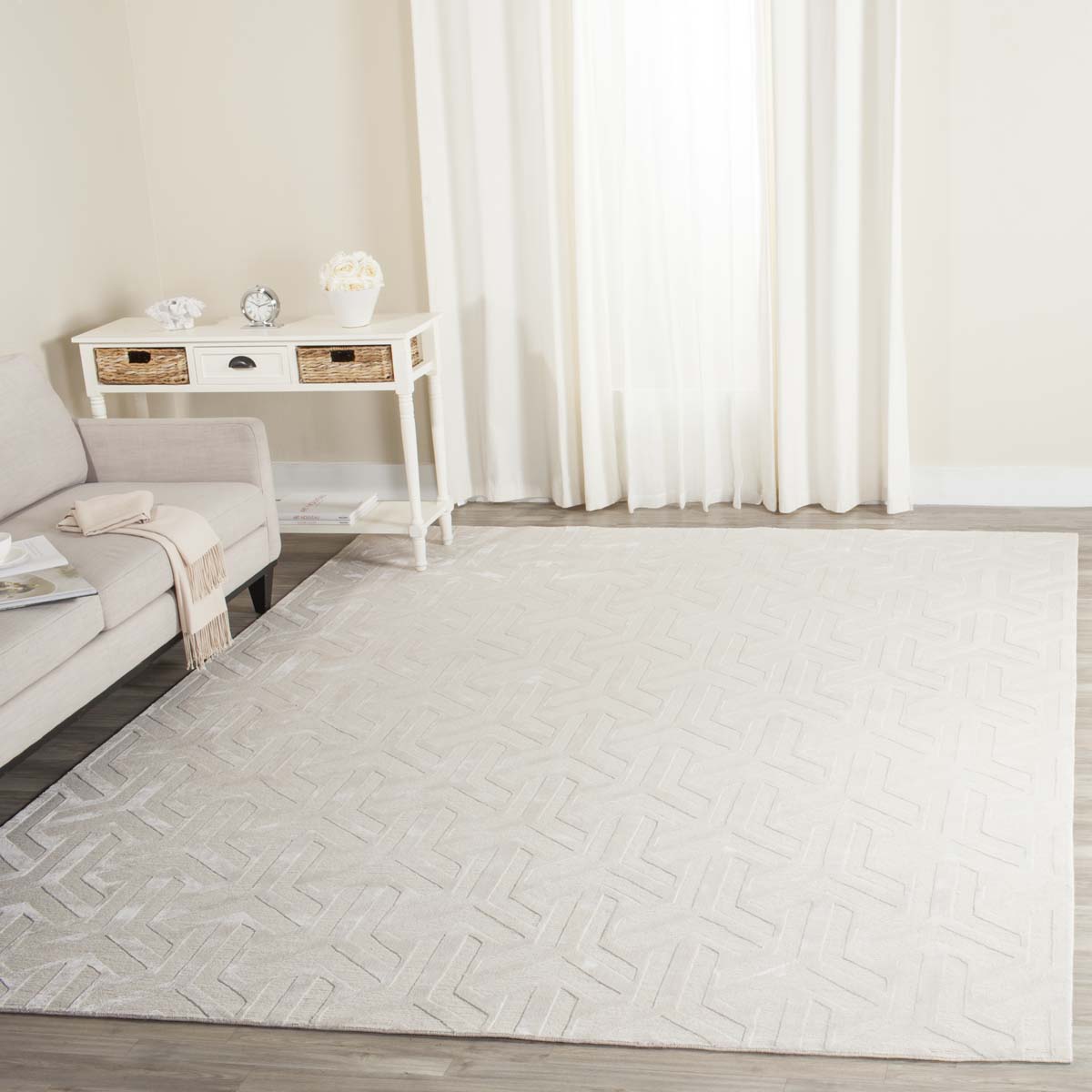 Safavieh Tibetan 29A Rug, TB829A - Ivory / Ivory