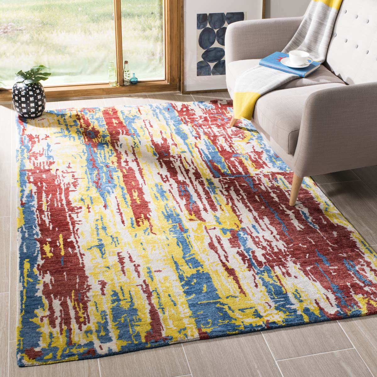 Safavieh Tibetan 38A Rug, TB838A - White / Multi