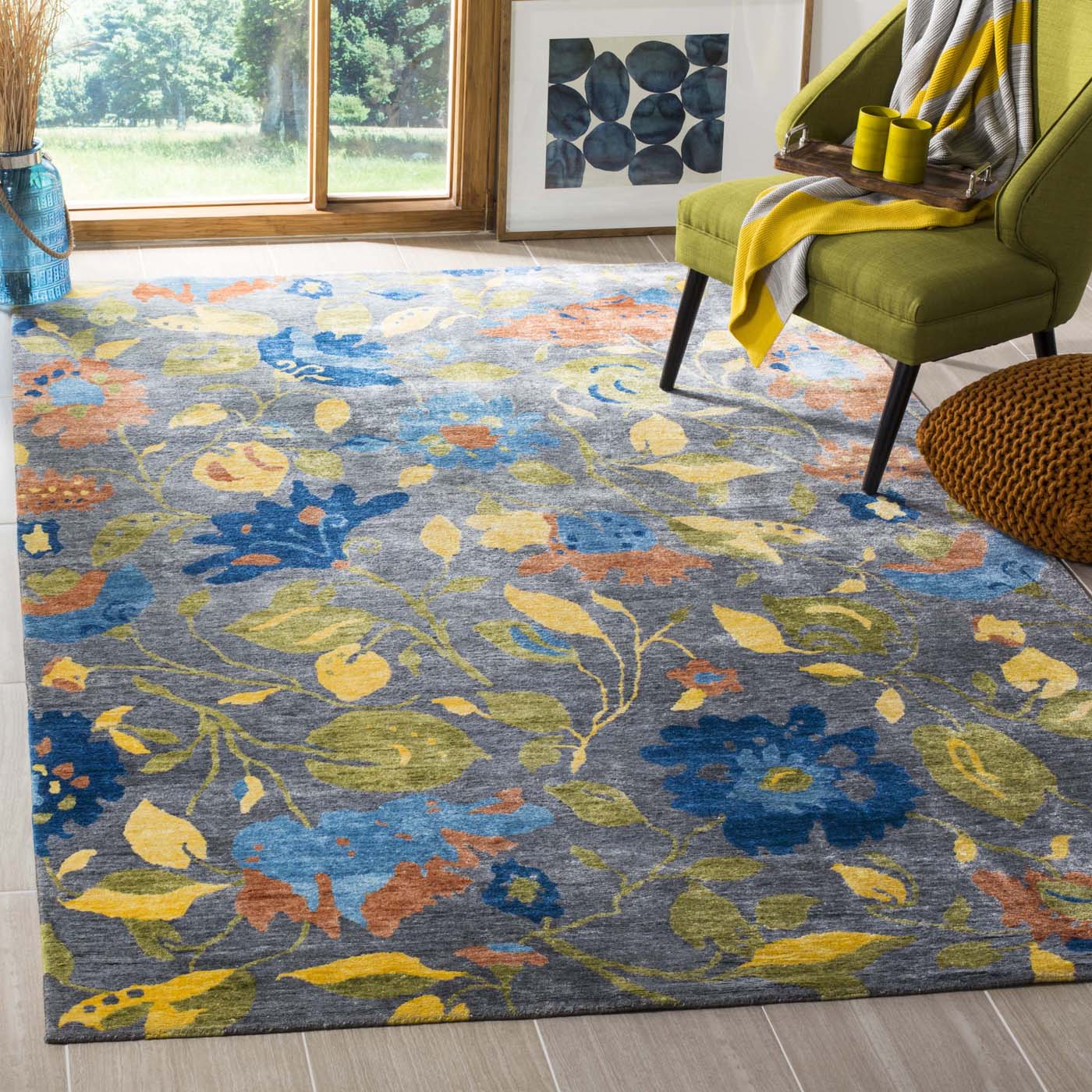 Safavieh Tibetan 39 Rug, TB839 - Blue / Multi