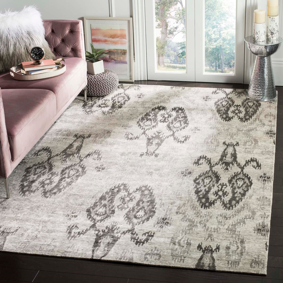 Safavieh Tibetan 54A Rug, TB954A - Silver / Grey