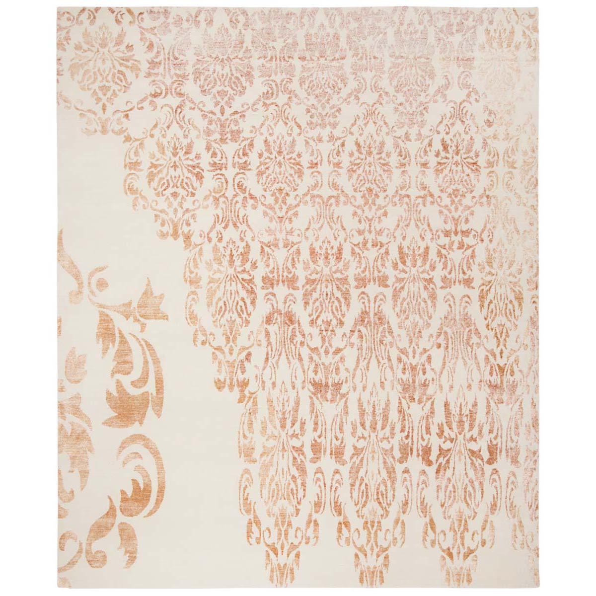 Safavieh Tibetan 59A Rug, TB959A - Ivory / Tangerine