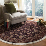 Safavieh Tabriz Floral 04A Rug, TF204A - Palm / Burgundy