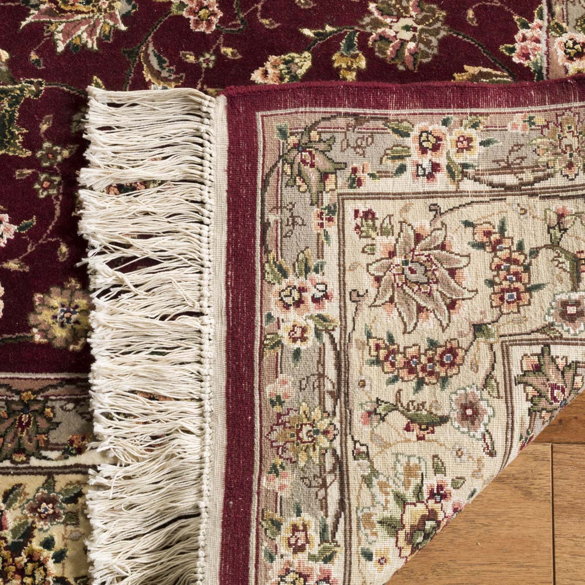 Safavieh Tabriz Floral 5- Rug, TF35- - Burgundy / Yellow