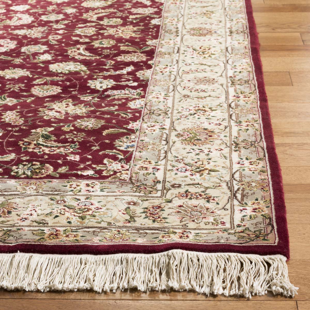 Safavieh Tabriz Floral 5- Rug, TF35- - Burgundy / Yellow