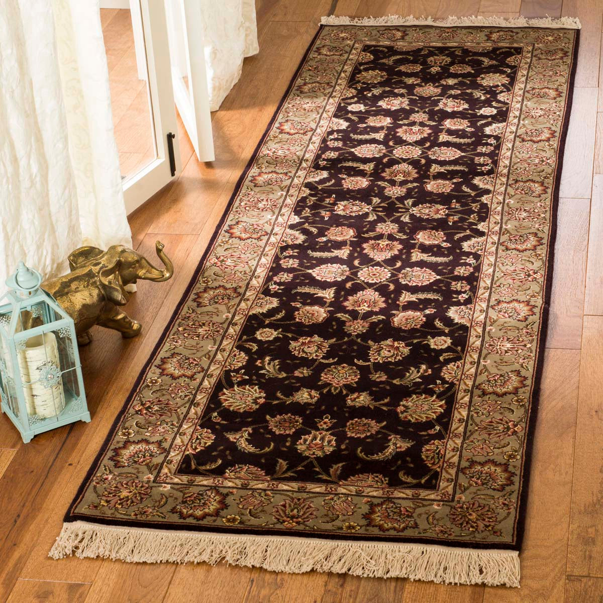 Safavieh Tabriz Floral 9-2 Rug, TF69-2 - Eggplant / Green