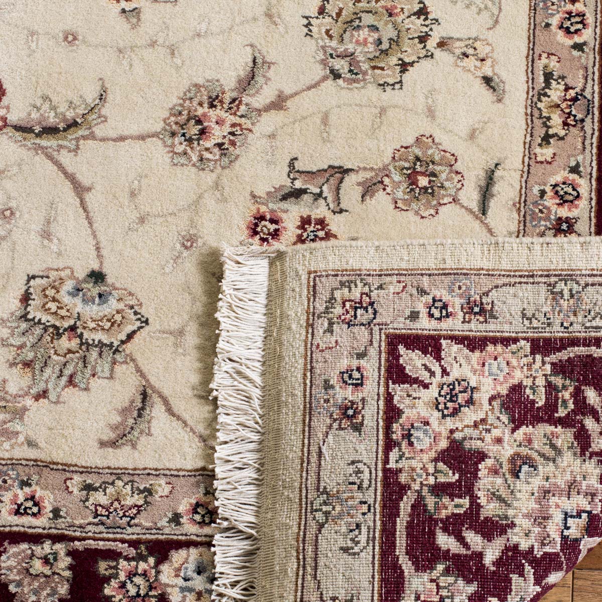 Safavieh Tabriz Floral 11D Rug, TF711D - Ivory / Burgundy