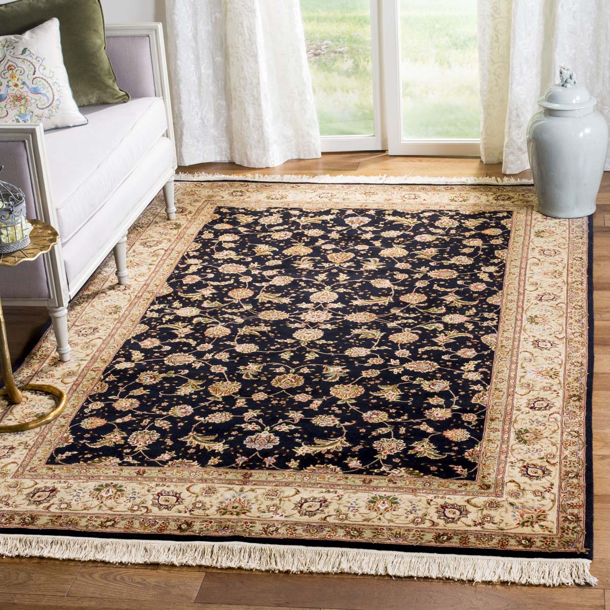 Safavieh Tabriz Floral 0- Rug, TF90- - Navy / Beige