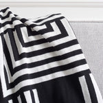 Safavieh Ziggy Throw , THR401 - Black / Ivory