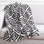 Safavieh Veda Throw , THR403 - Black / Ivory