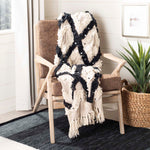 Safavieh Lila Grace Fringe Throw, THR902 - Beige/Black