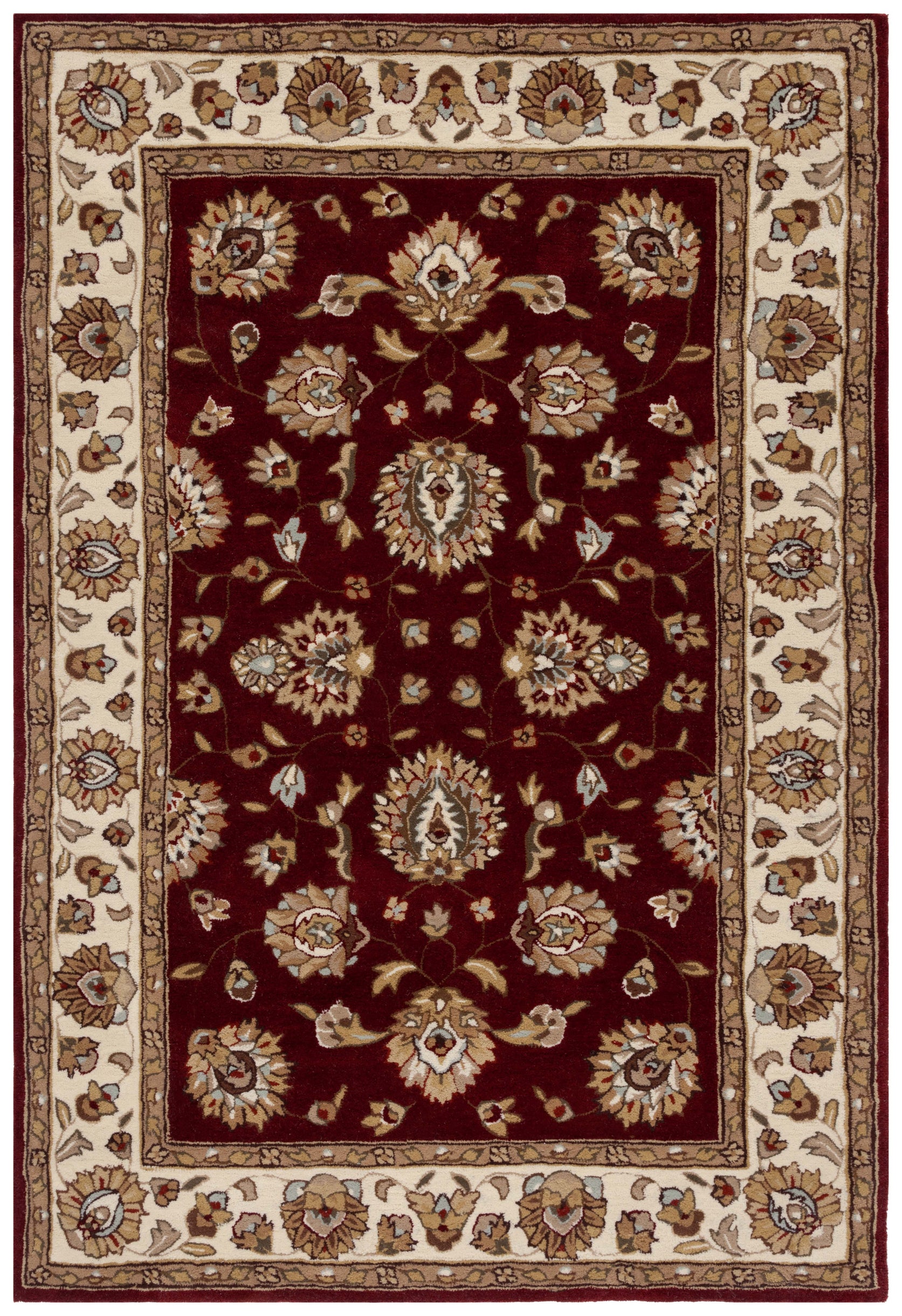 Safavieh Total Performance 416 Rug, TLP416 - Burgundy / Ivory