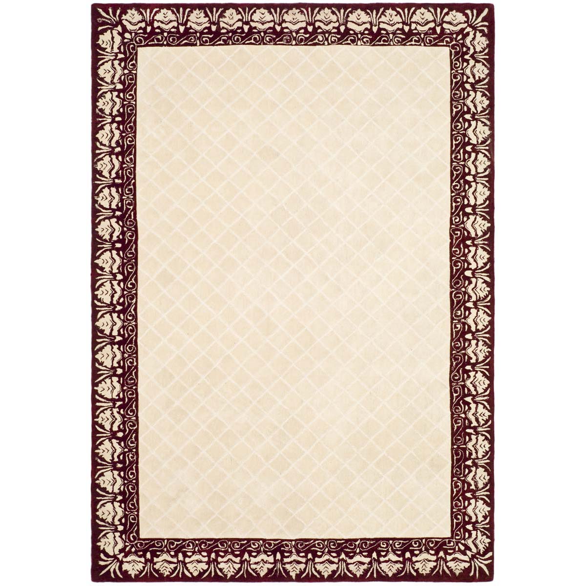 Safavieh Total Performance 755 Rug, TLP755 - Ivory / Maroon