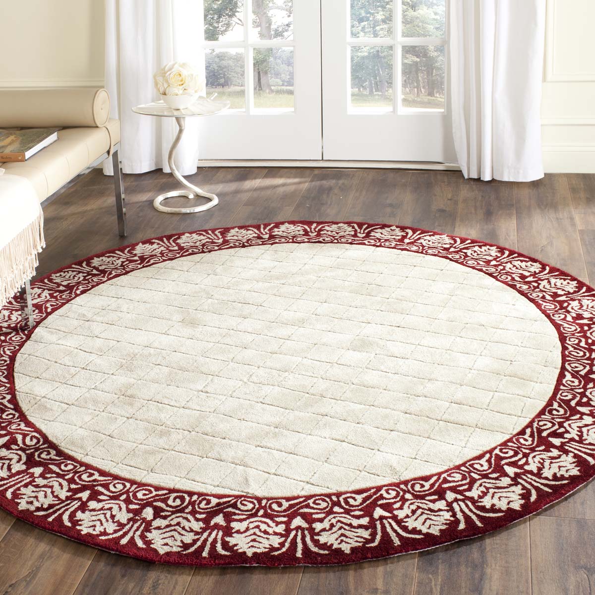 Safavieh Total Performance 755 Rug, TLP755 - Ivory / Maroon