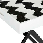 Safavieh Abba Tray Table , TRB1002 - Black/white