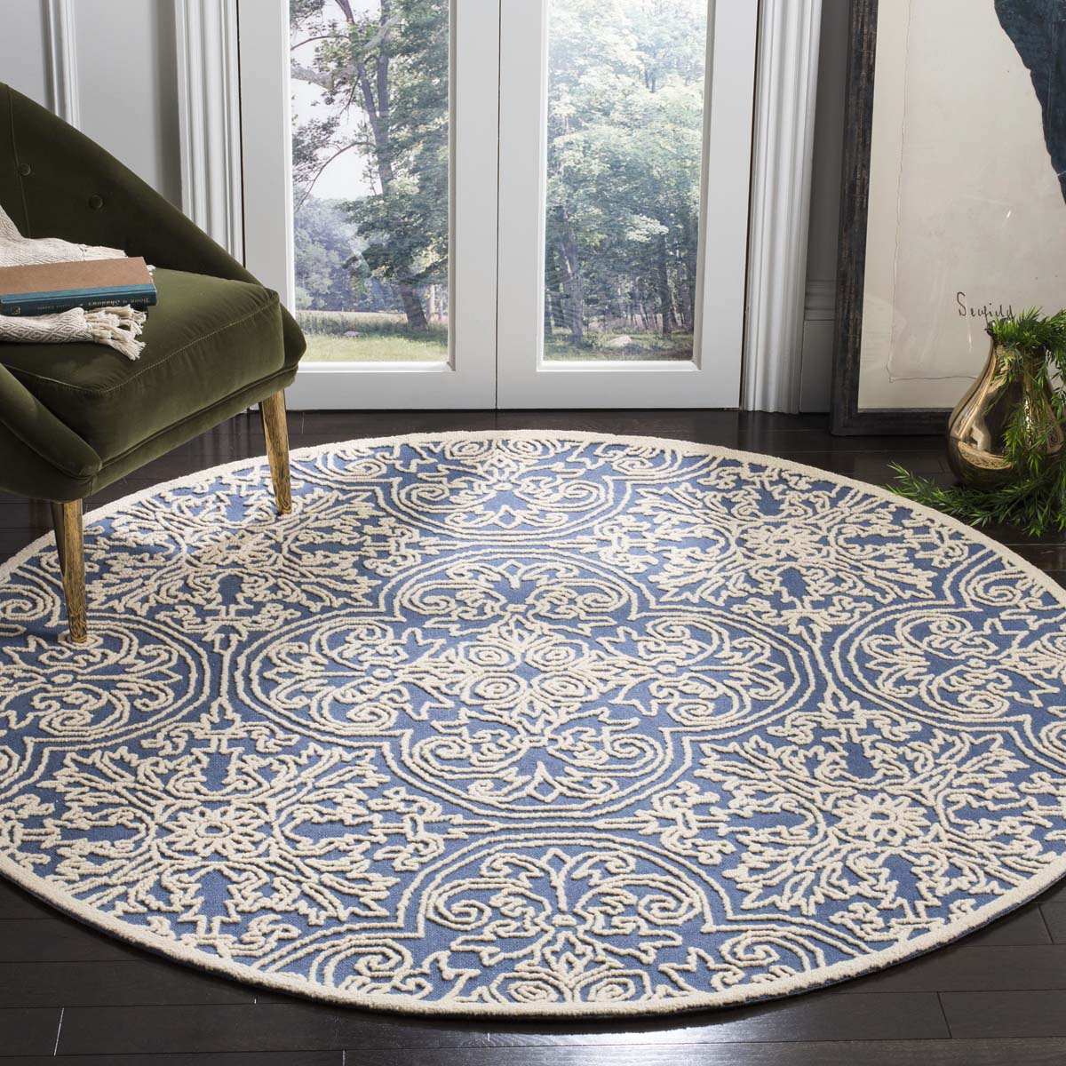 Safavieh Trace 101 Rug, TRC101 - Blue / Ivory