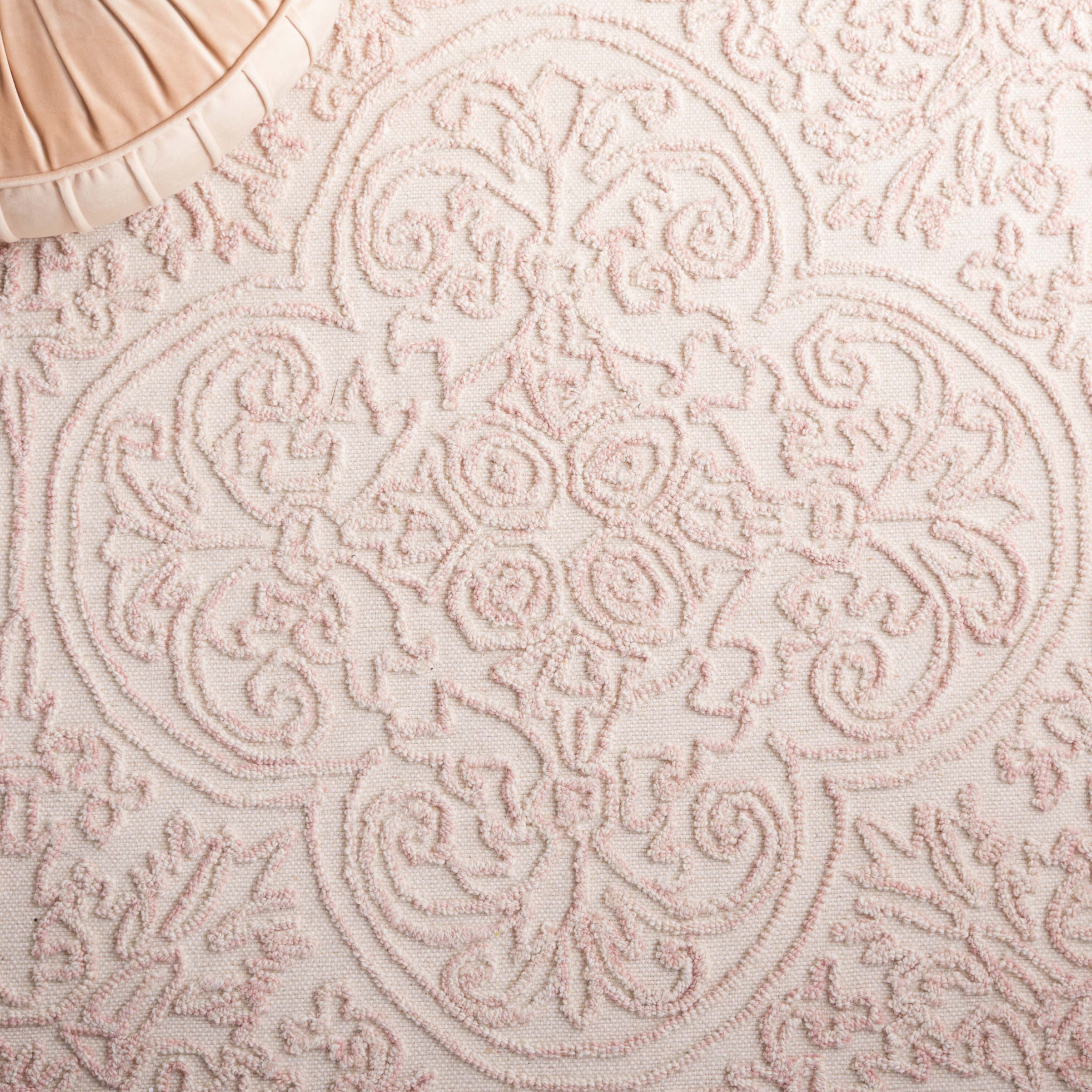 Safavieh Trace 101 Rug, TRC101 - Ivory / Pink