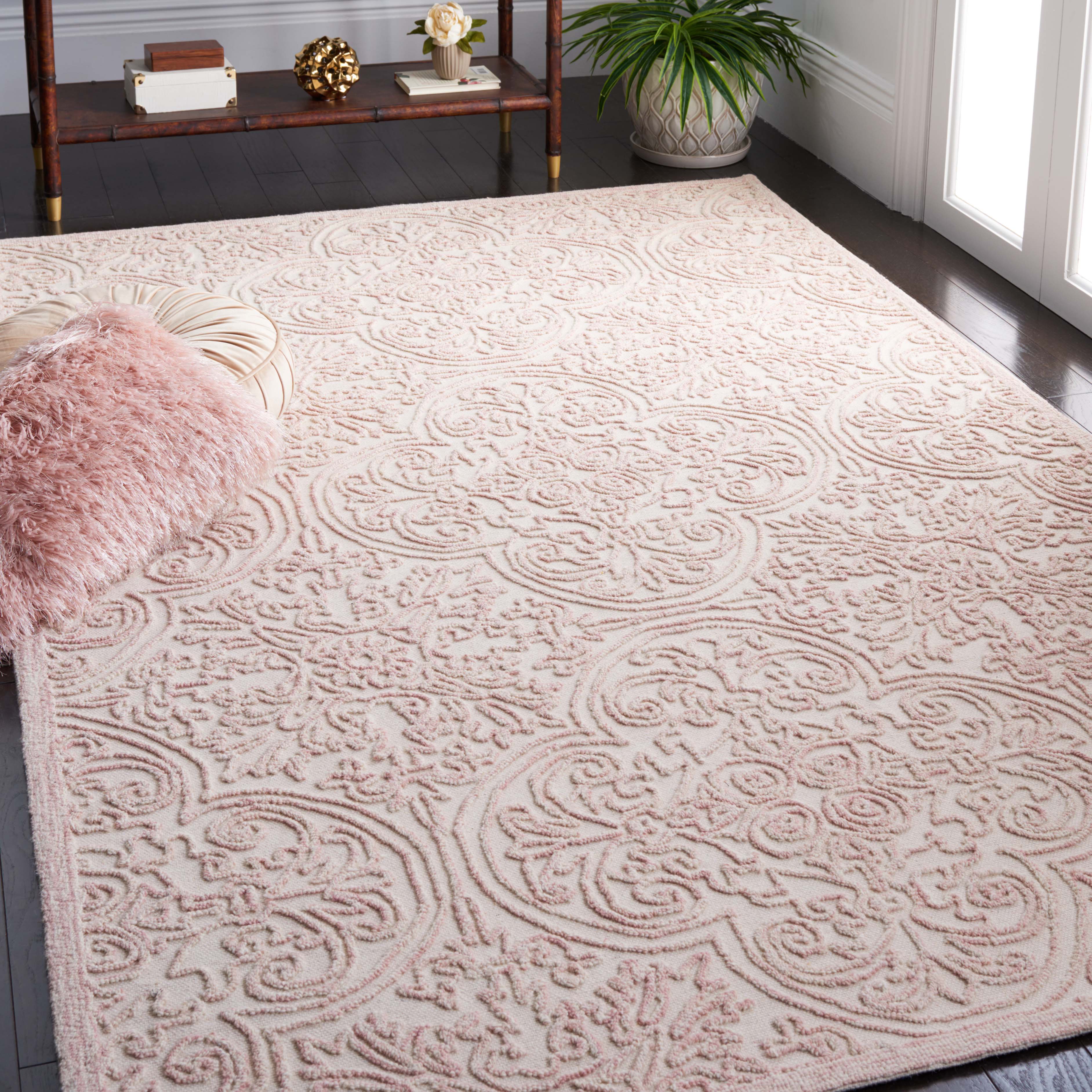 Safavieh Trace 101 Rug, TRC101 - Ivory / Pink