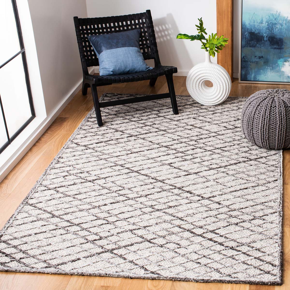 Safavieh Trace 204 Rug, TRC204 - Grey / Ivory