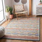 Safavieh Trace 221 Rug, TRC221 - Blue / Rust