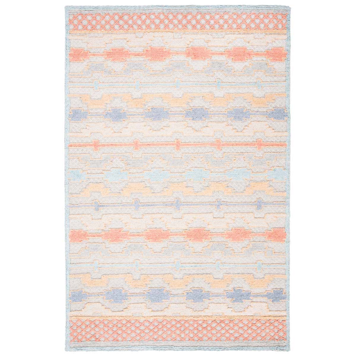 Safavieh Trace 221 Rug, TRC221 - Blue / Rust