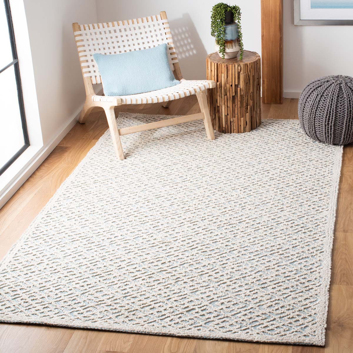 Safavieh Trace 224 Rug, TRC224 - Ivory / Blue