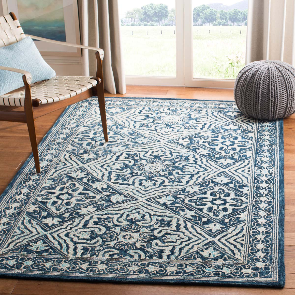 Safavieh Trace 507 Rug, TRC507 - Navy / Light Blue