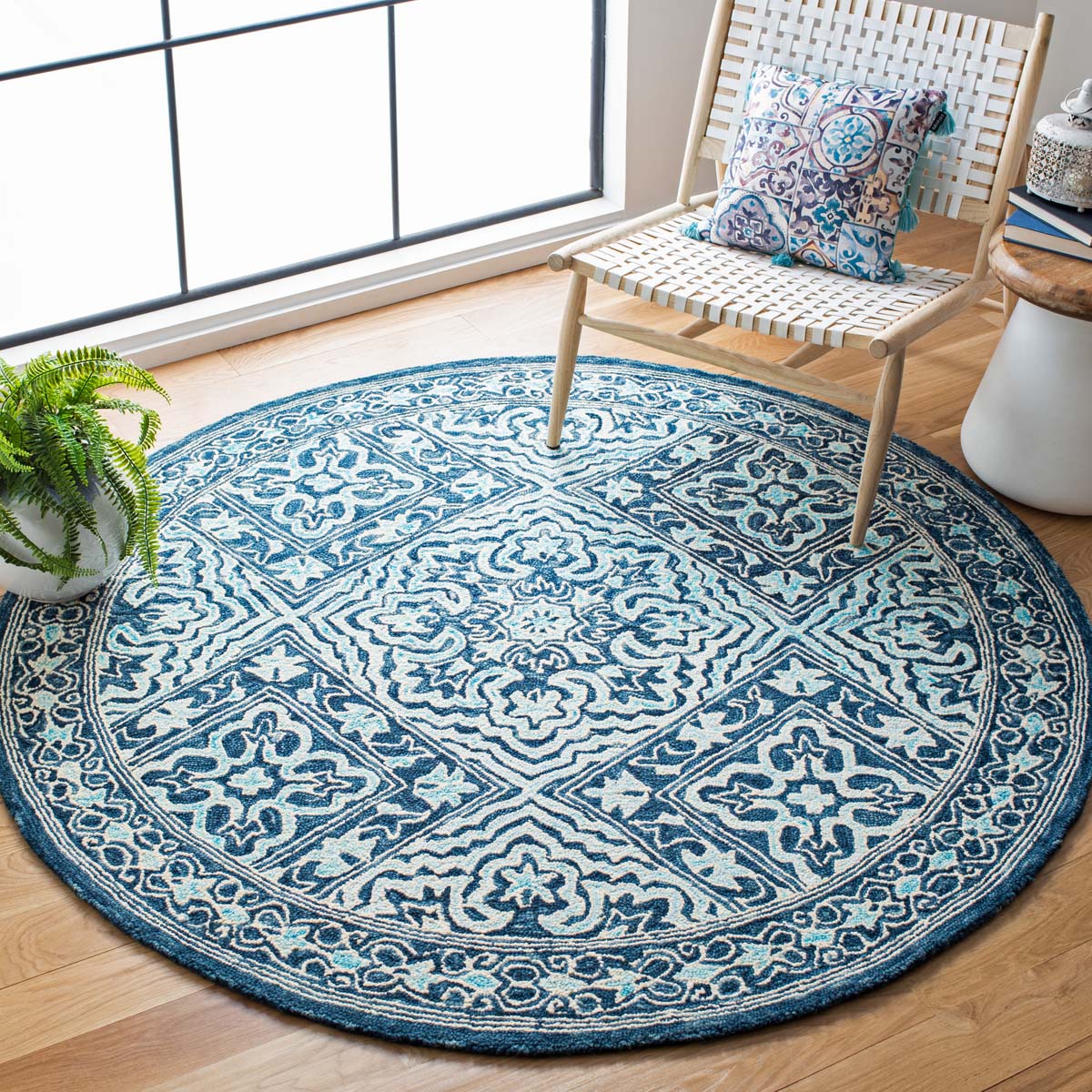 Safavieh Trace 507 Rug, TRC507 - Navy / Light Blue