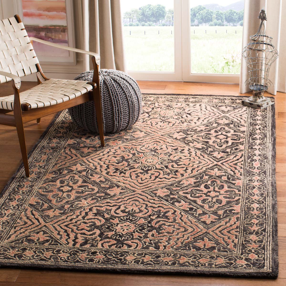 Safavieh Trace 507 Rug, TRC507 - Black / Red