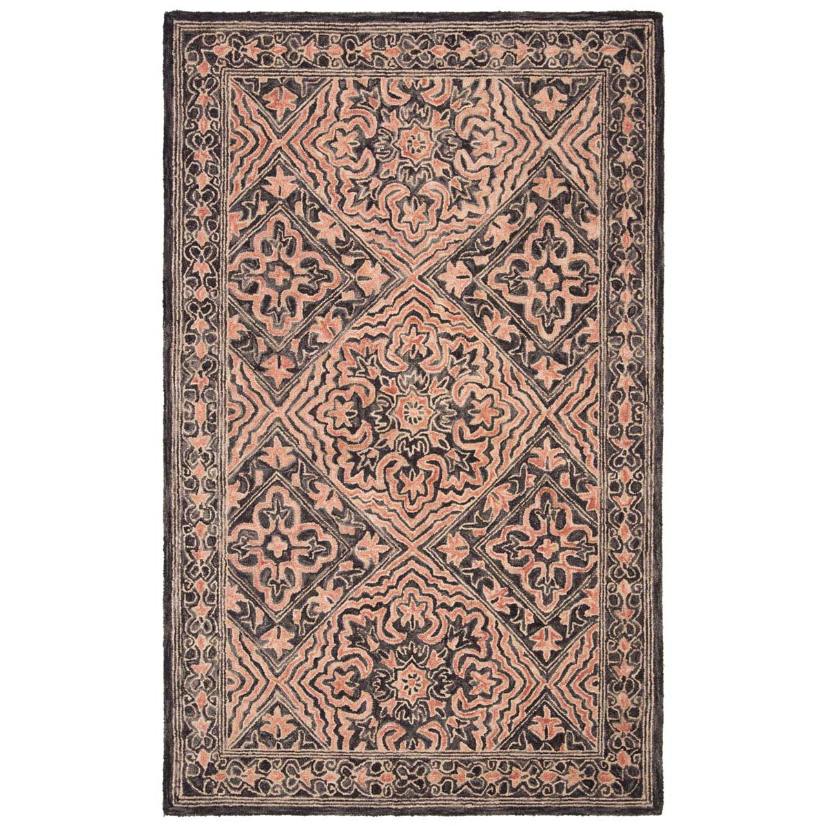 Safavieh Trace 507 Rug, TRC507 - Black / Red