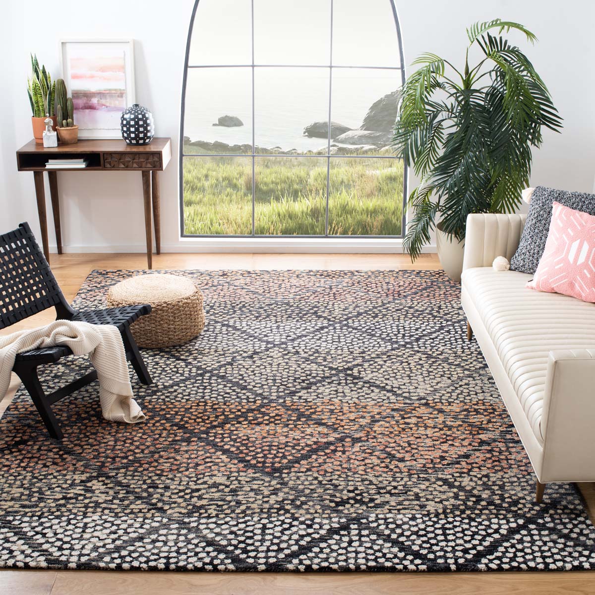 Safavieh Trace 513 Rug, TRC513 - Navy / Ivory