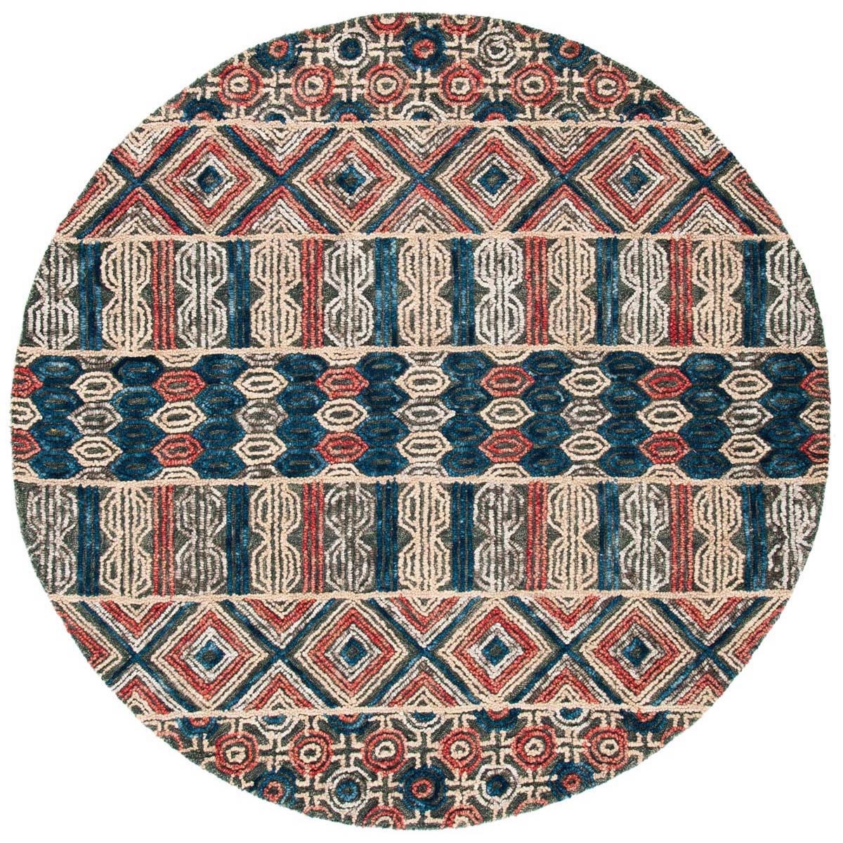 Safavieh Trace 516 Rug, TRC516 - Grey / Navy