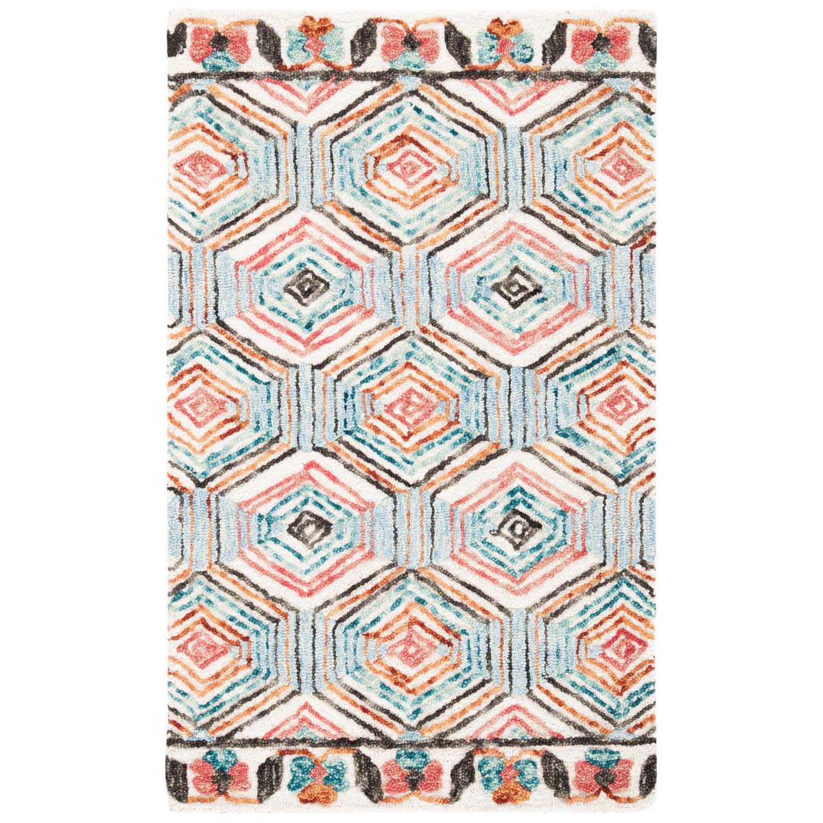 Safavieh Trace 522 Rug, TRC522 - Ivory / Light Blue