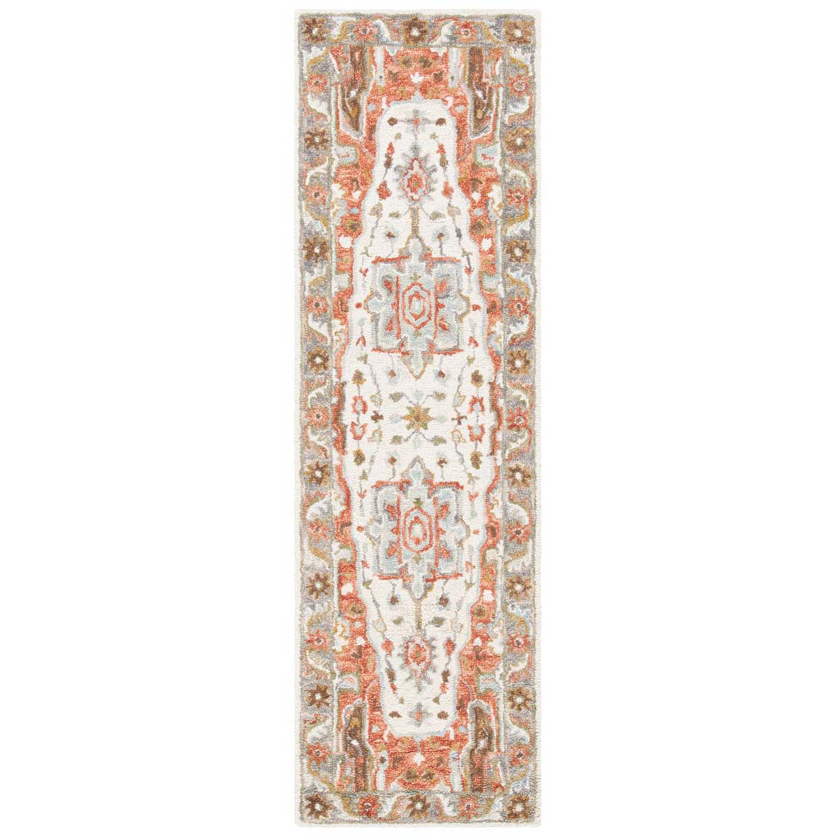 Safavieh Trace 523 Rug, TRC523 - Ivory / Red