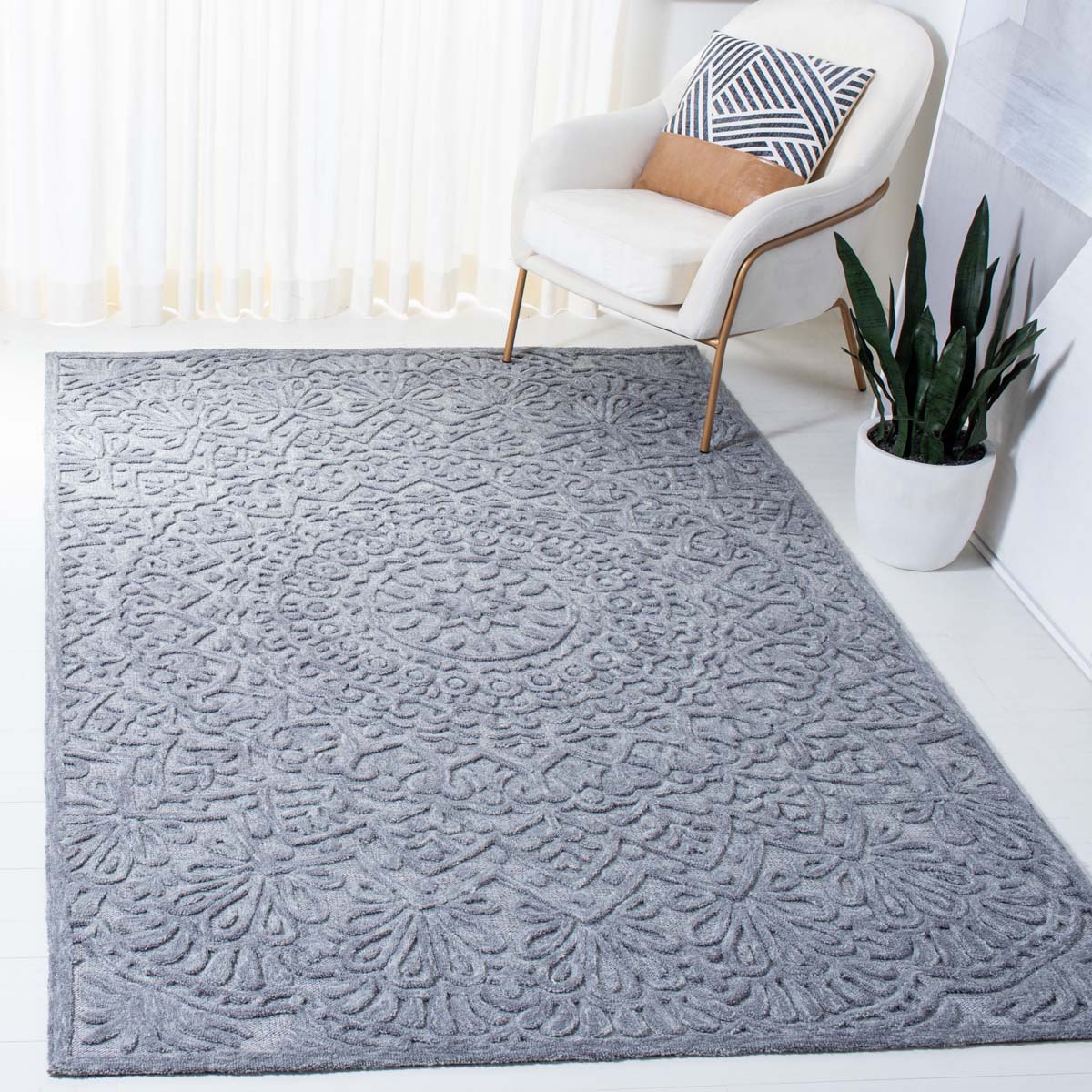 Safavieh Trace 601 Rug, TRC601 - Light Grey