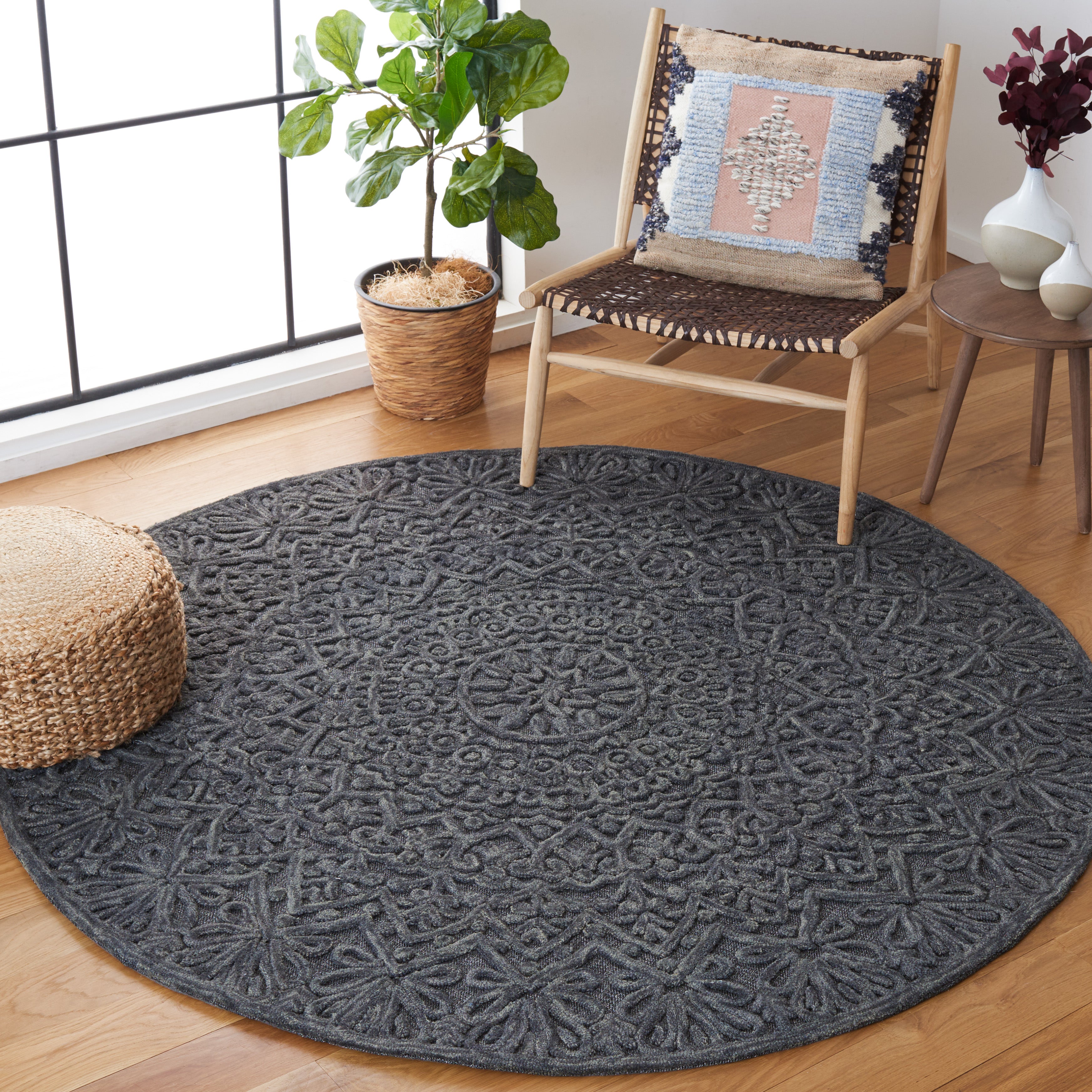 Safavieh Trace 601 Rug, TRC601 - Dark Grey