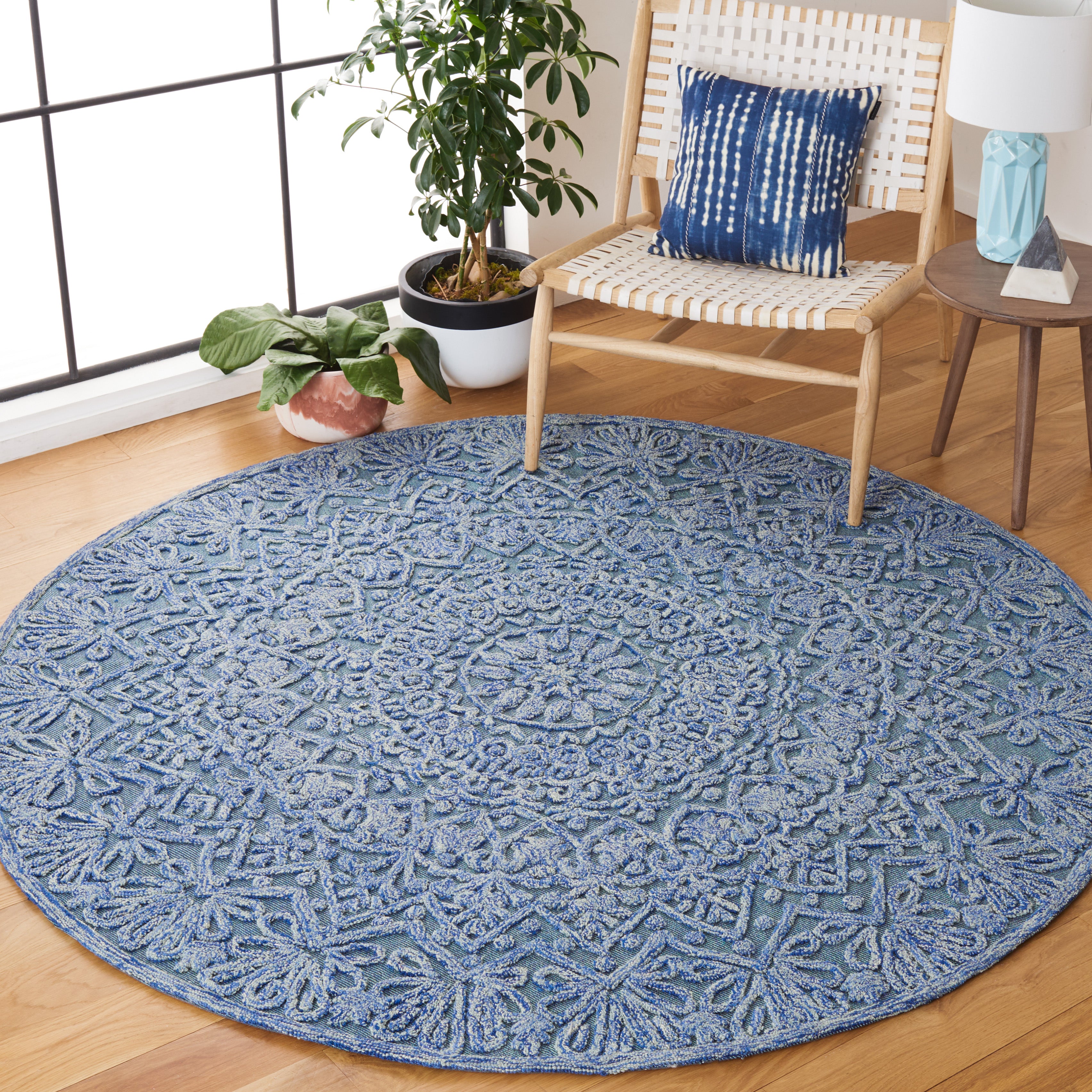 Safavieh Trace 601 Rug, TRC601 - Blue / Light Green