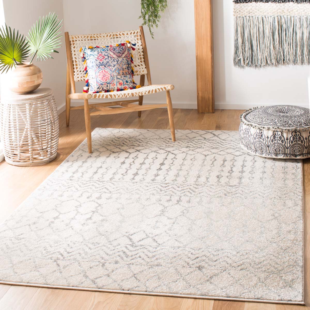 Safavieh Tulum 270 Rug, TUL270 - Ivory / Grey